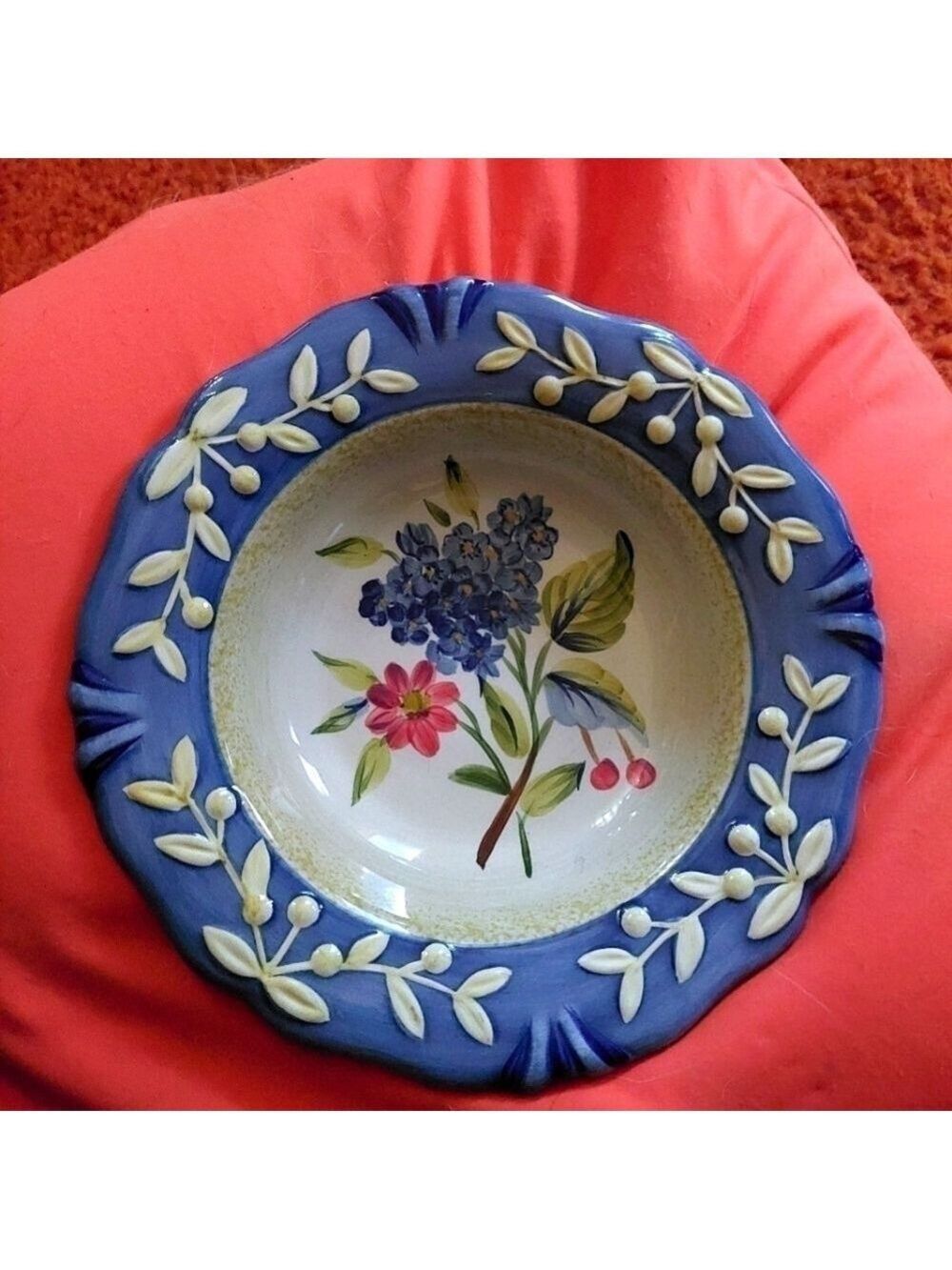 Vintage* Retired Pamela Gladding Flora Certified International Floral Bowl